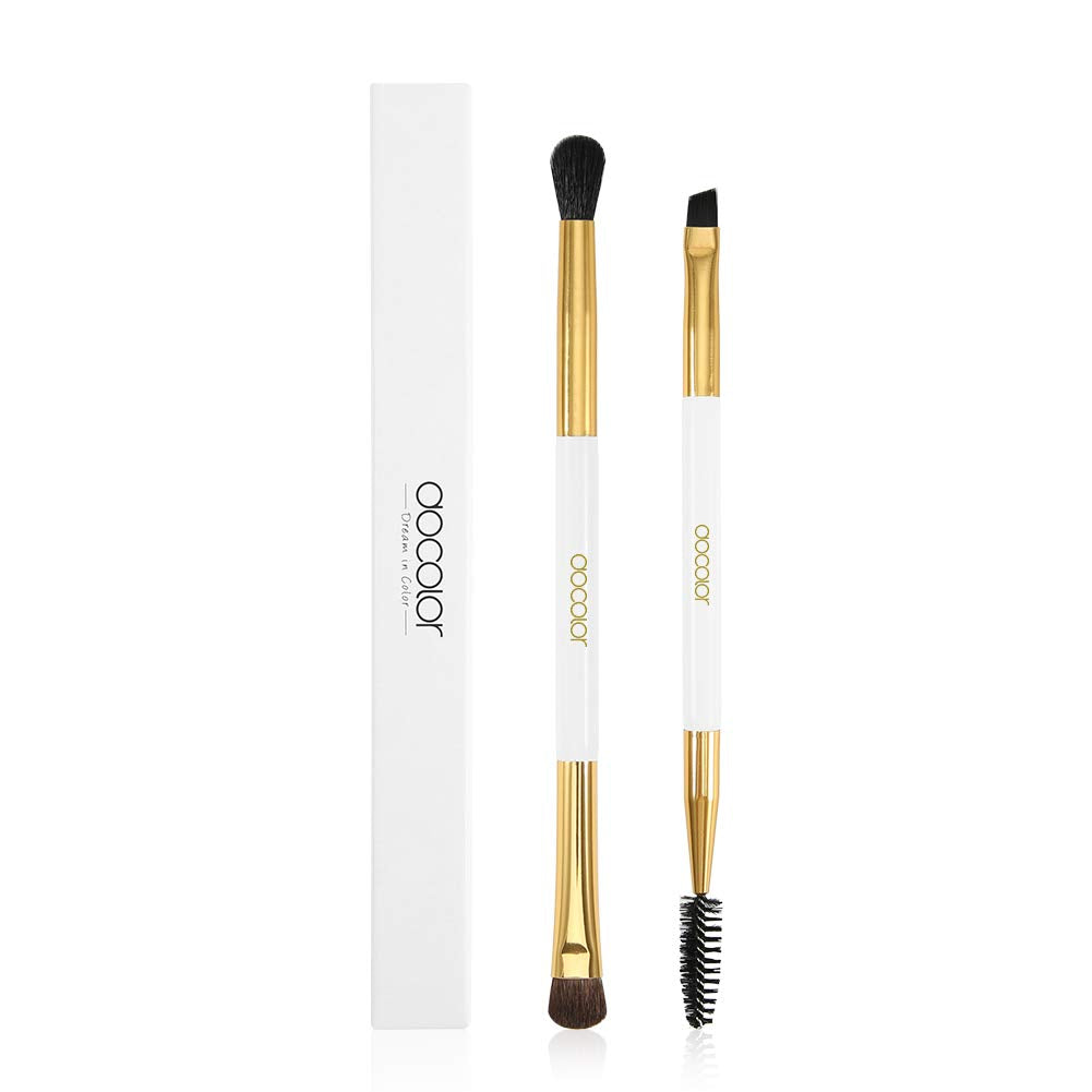 Docolor Duo, cepillo angulado para cejas, definición precisa.