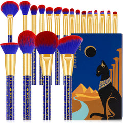 Ensemble de pinceaux docolor 19 pièces, set élégant pour un maquillage complet et professionnel.