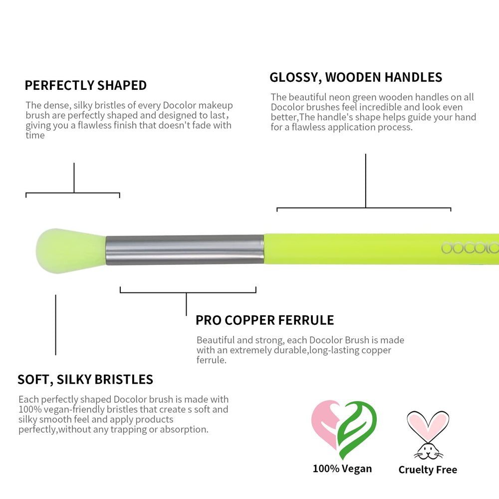 Pincel dual Docolor para cejas y delineado con definición