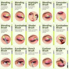 Pincel delineador de ojos Docolor para trazos nítidos