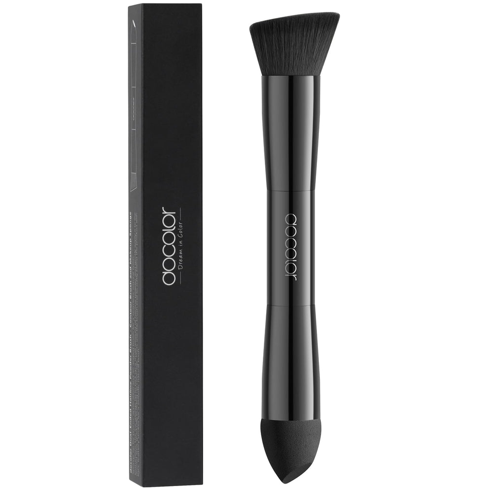 Pincel docolor para línea de cabello con dos puntas, facilita la aplicación precisa.
