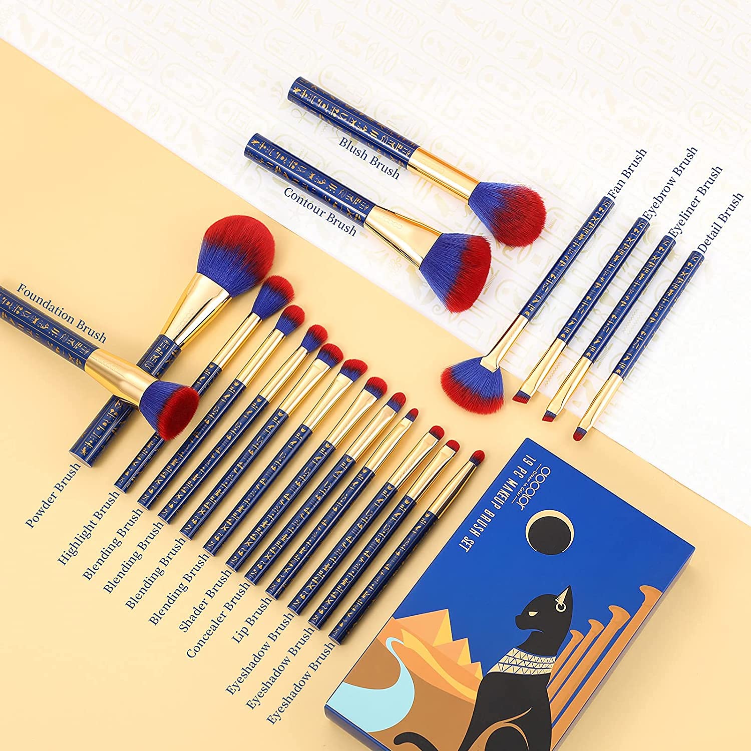 Pinceaux docolor à poignée antidérapante, meilleure maîtrise lors de l’application.
