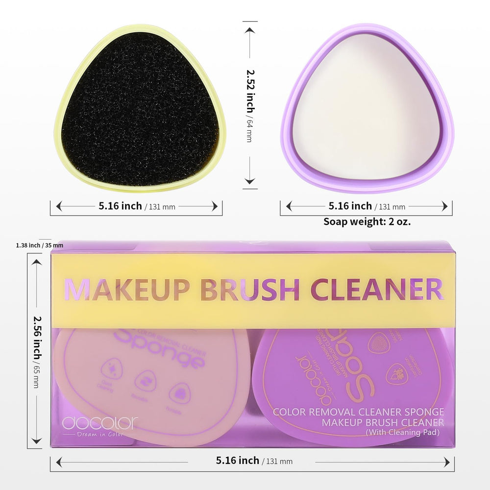 Docolor set limpiador para brochas, compacto y portátil para viajes