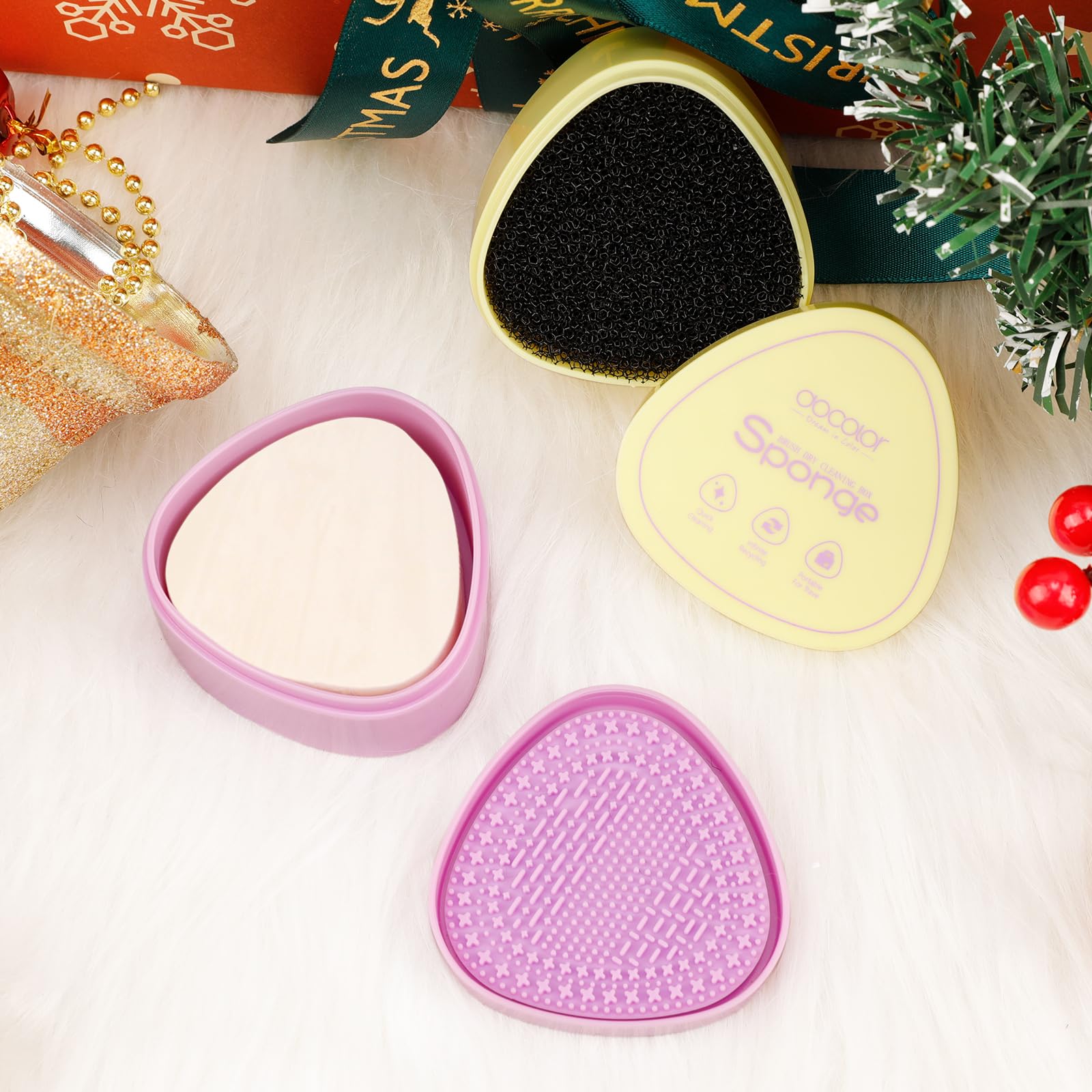 Docolor silicona suave, material seguro para limpiar sin dañar brochas