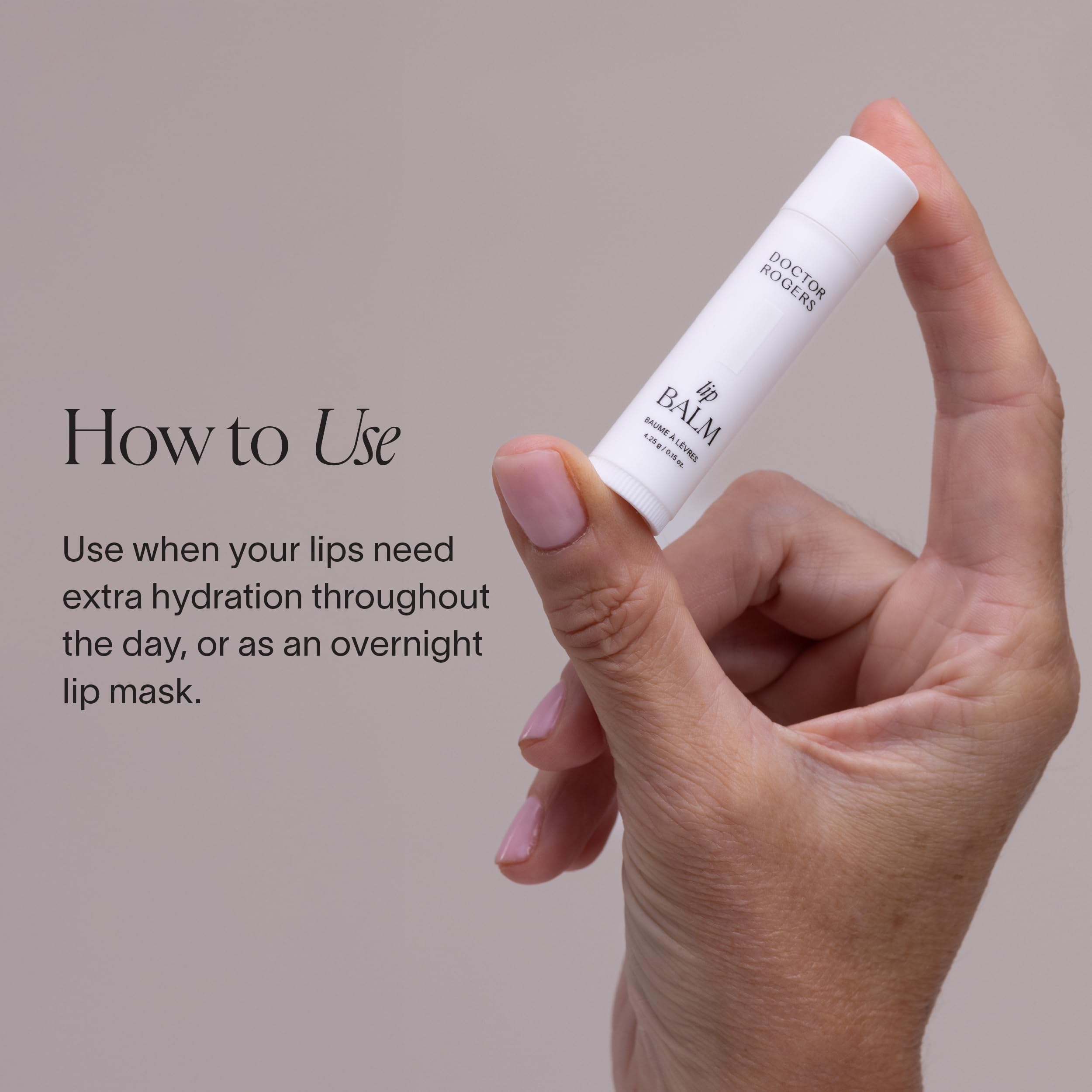 Label highlights castor oil and candelilla wax ingredients.