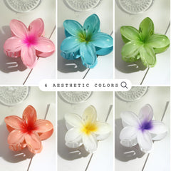 DOGODE pinzas flor hawaiana morado pastel añade color suave al peinado