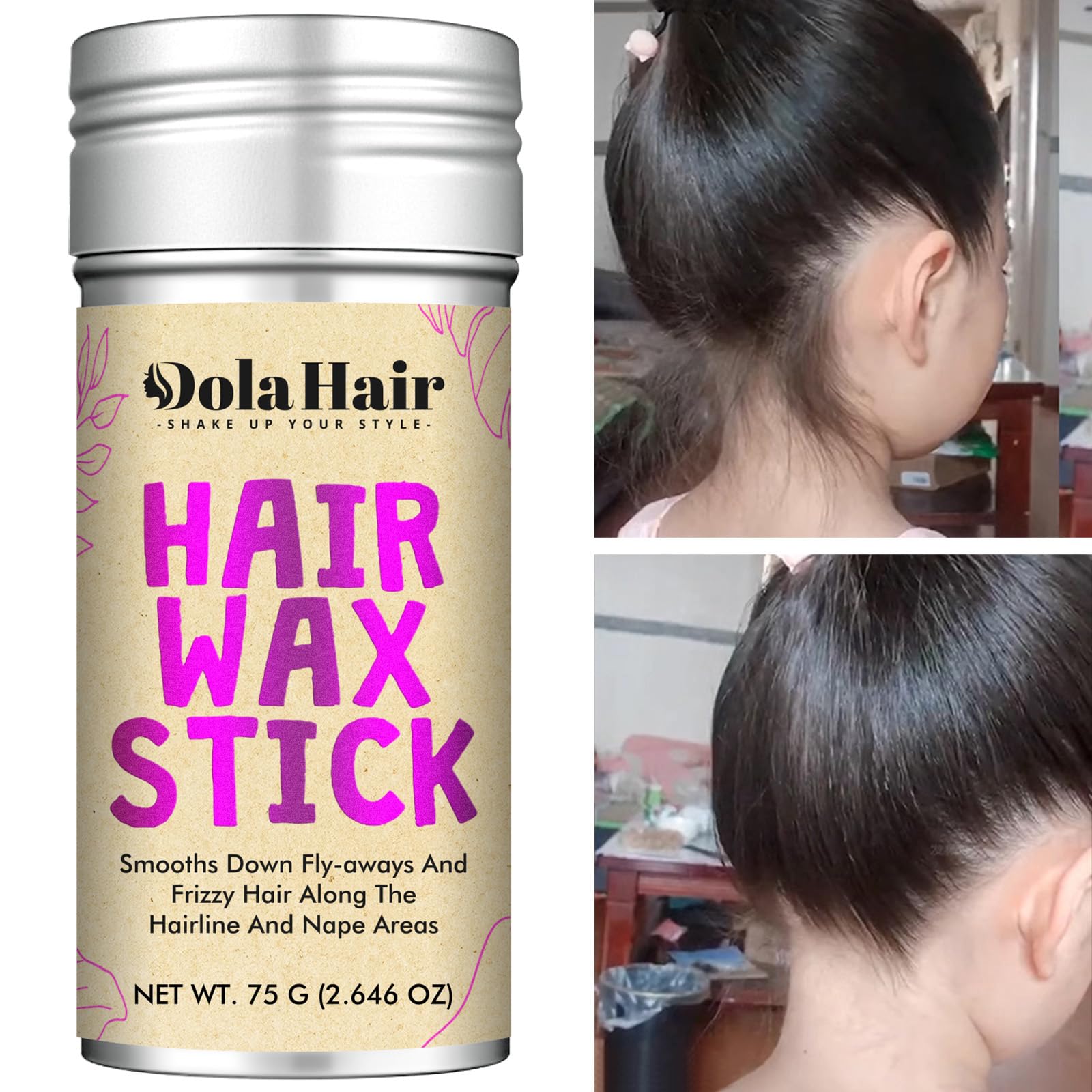 Bandas elásticas coloridas Dolahair para peinados rápidos y duraderos.