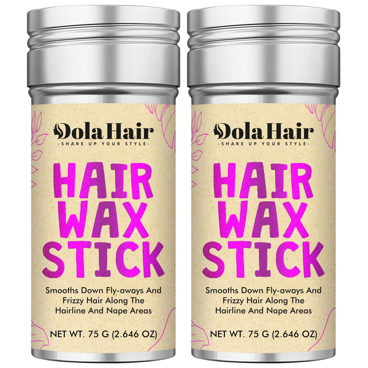Dolahair barra de cera para cabello, aplicación directa para controlar cabellos sueltos.