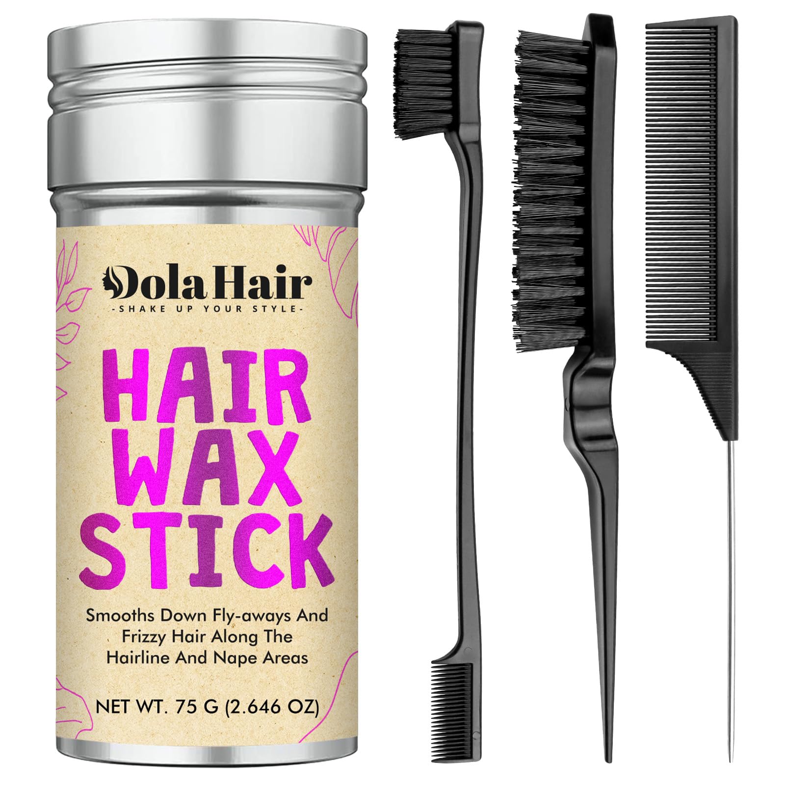 Dolahair barra cera para cabello con control de puntas despeinadas.