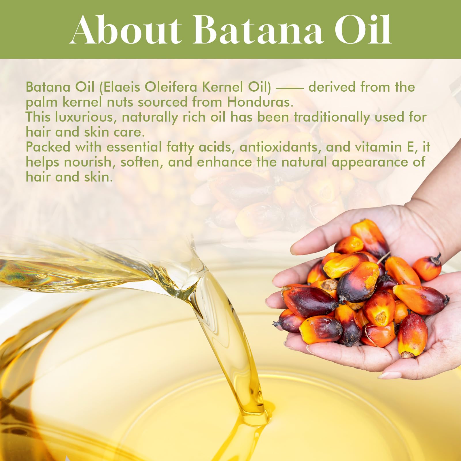 Dolahair Batana Oil packaging shot demonstrates clean formula