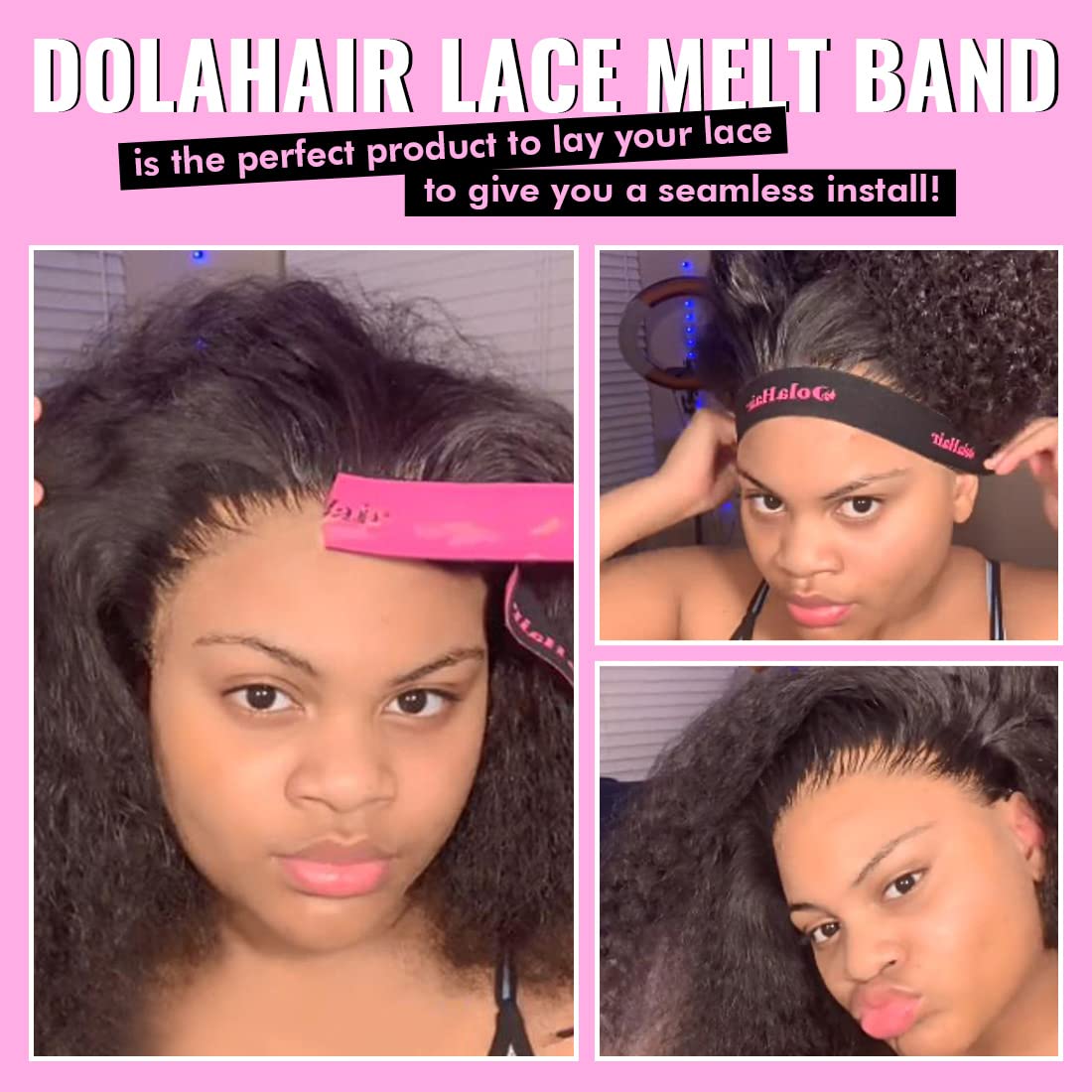 Dolahair definir líneas de cabello para un estilo natural.