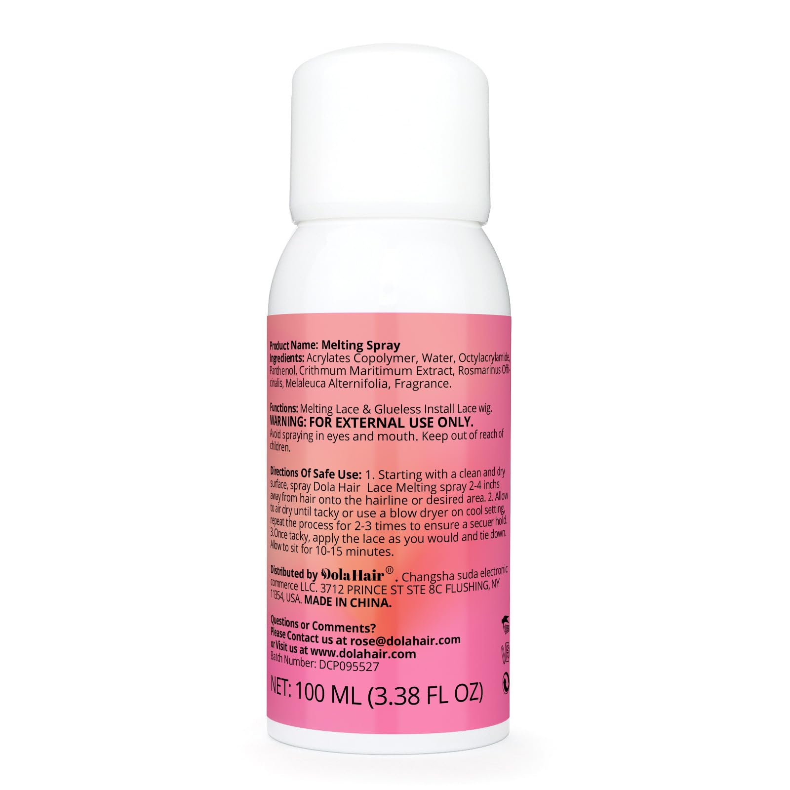 Dolahair spray de fusión de encaje para uso diario y retoques
