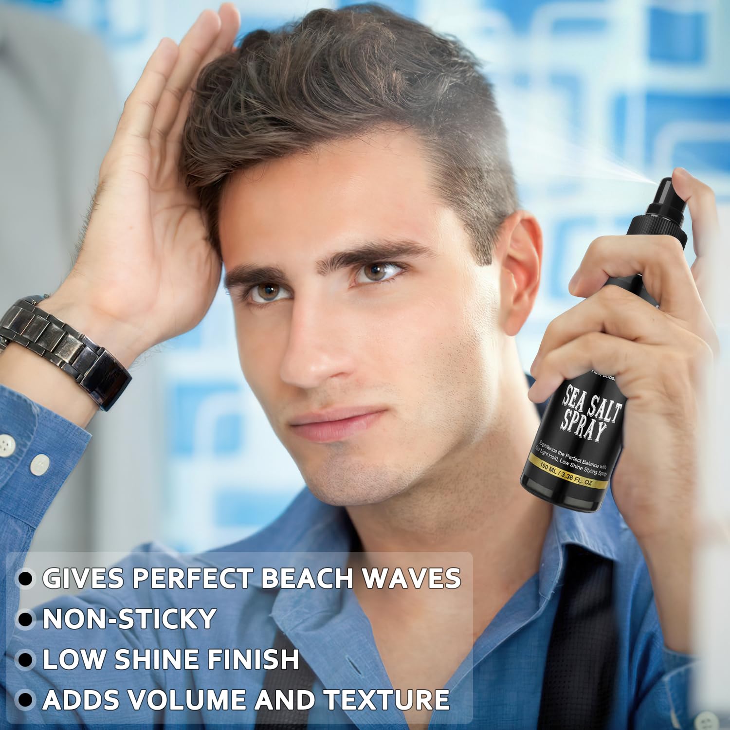 Dolirox ondas-playa para cabello, definición natural