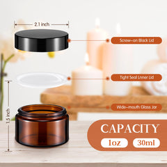 Domensi frascos con liner plástico interior, cierre hermético para evitar fugas.