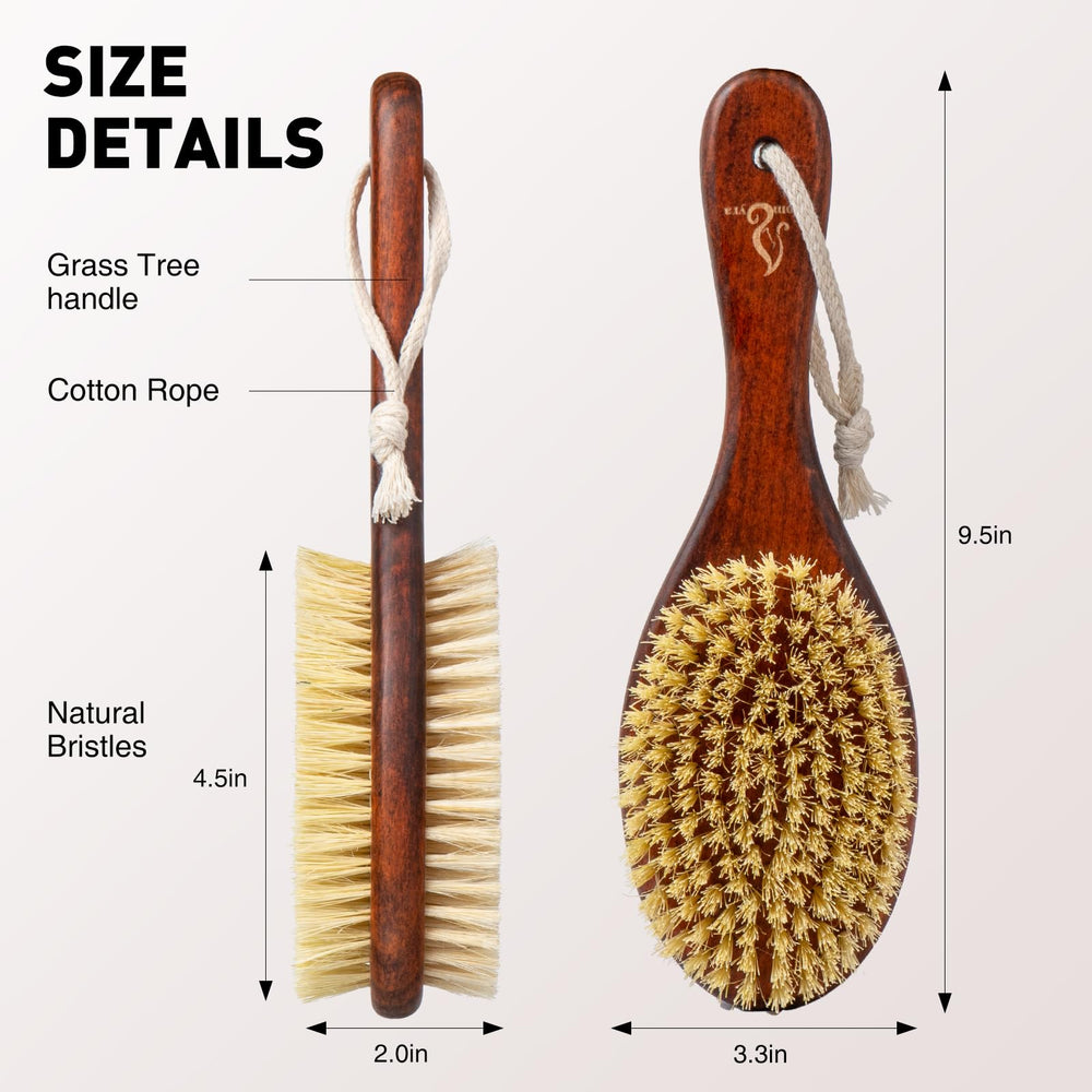 DOMLYRA cerdas de sisal firmes para limpieza profunda sin irritar la piel.