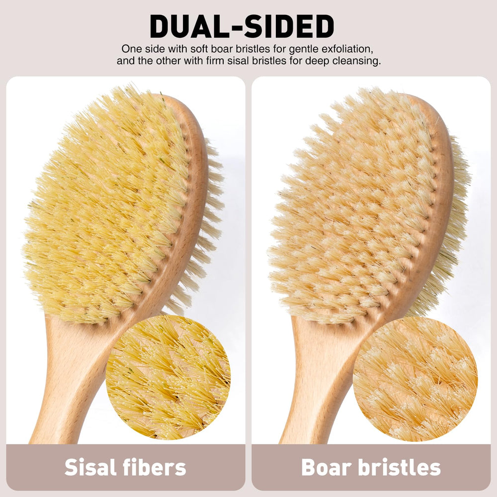 DOMLYRA cerdas suaves de cerdo para exfoliar y limpiar piel suave