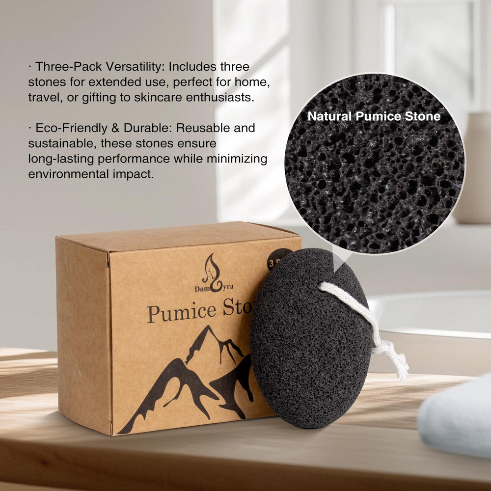 DOMLYRA piedra volcánica natural, uso en ducha para pies más lisos.