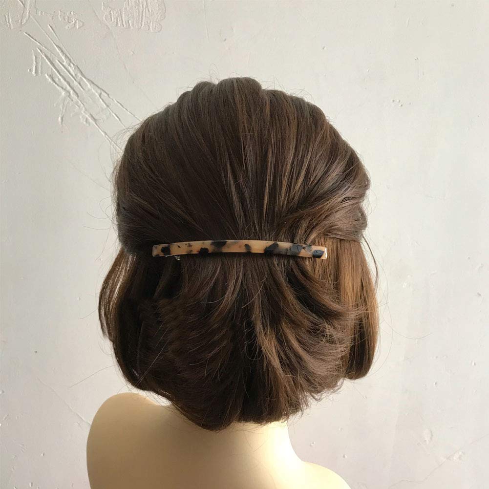 DonLeeving Luckycivia pinza cabello onix, tamaño 10,5 cm para recogidos equilibrados.