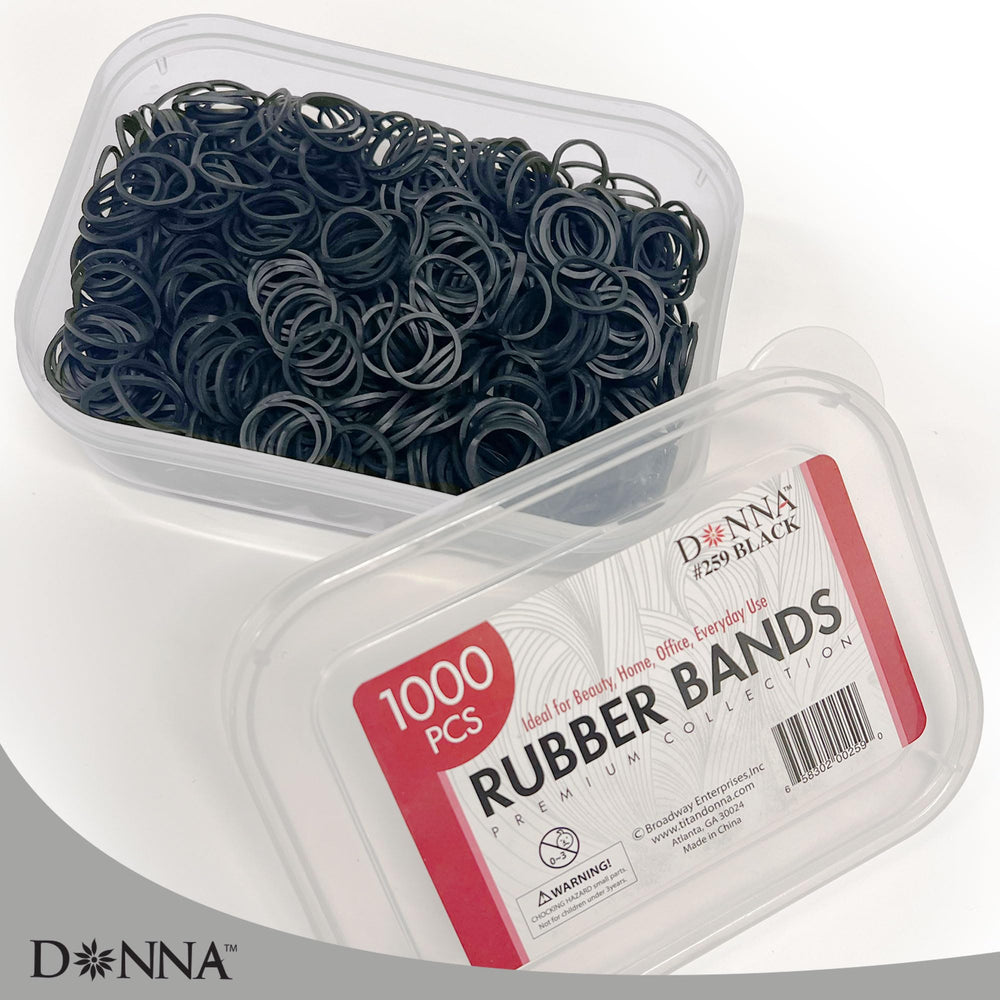 Donna bandas elásticas reutilizables: set de 1000 piezas en estuche práctico.