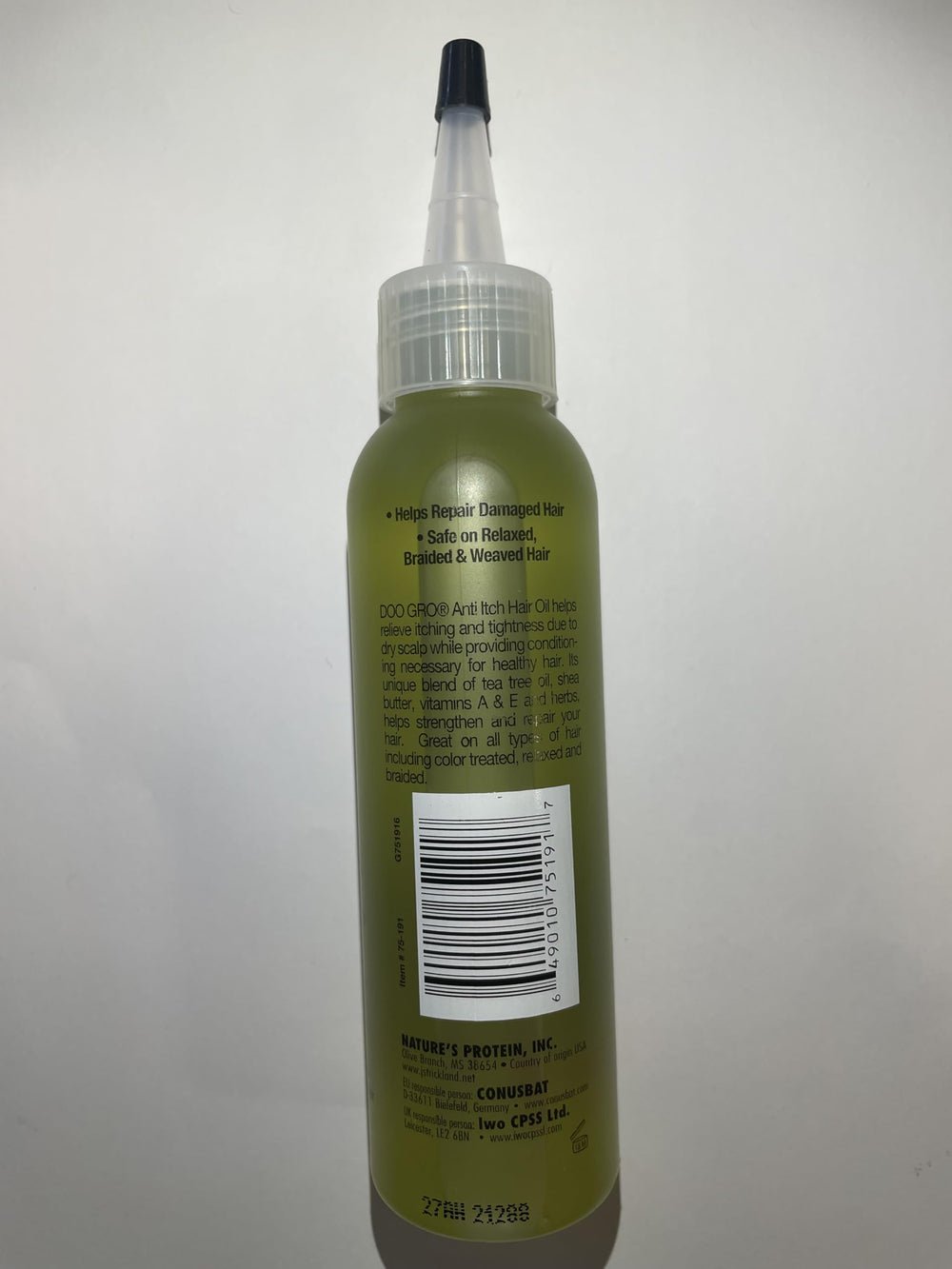 Doo Gro Aceite de Crecimiento Anticomezón, textura de aceite, rápida absorción para uso diario