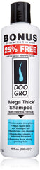 Doo Gro Champú Mega Engrosador, botella, engrosa y fortalece el cabello.