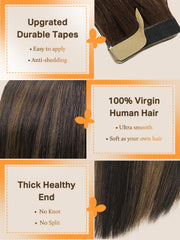 Extensiones DOORES balayage 18 pulgadas en color suave