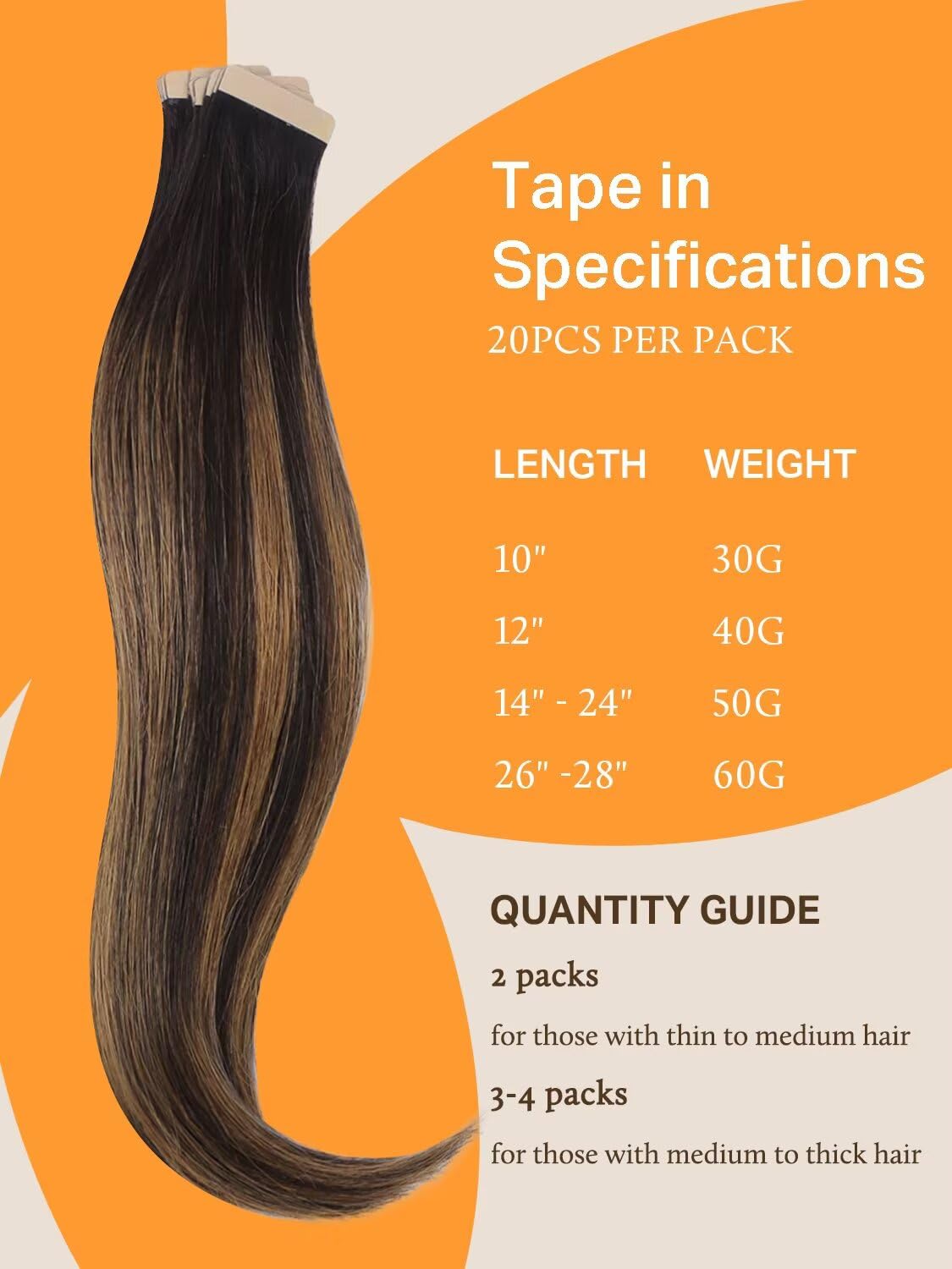 Extensiones DOORES Remy lisas de 18 pulgadas para un brillo natural
