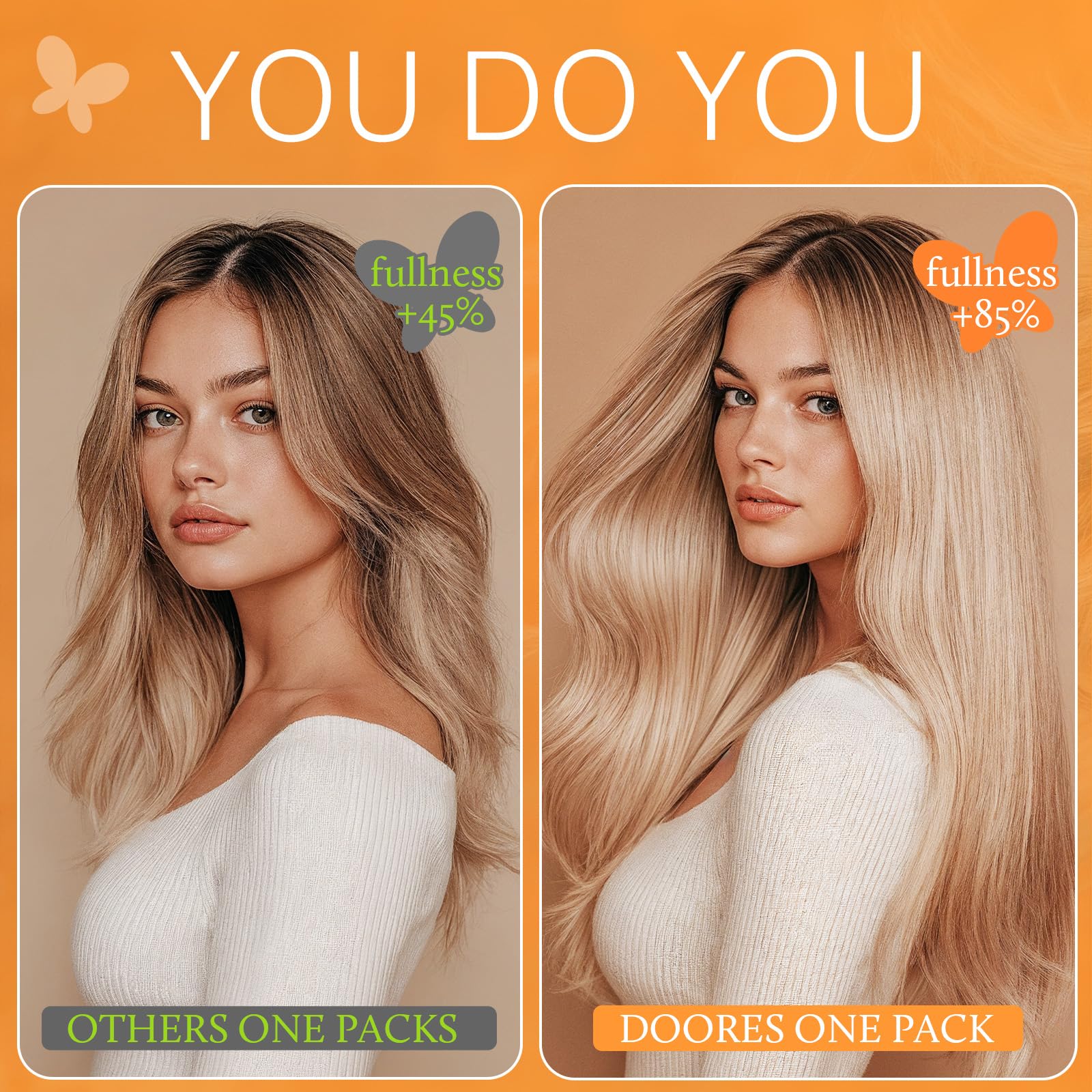 DOORES cuidado hidratante mantiene brillo y suavidad de las extensiones