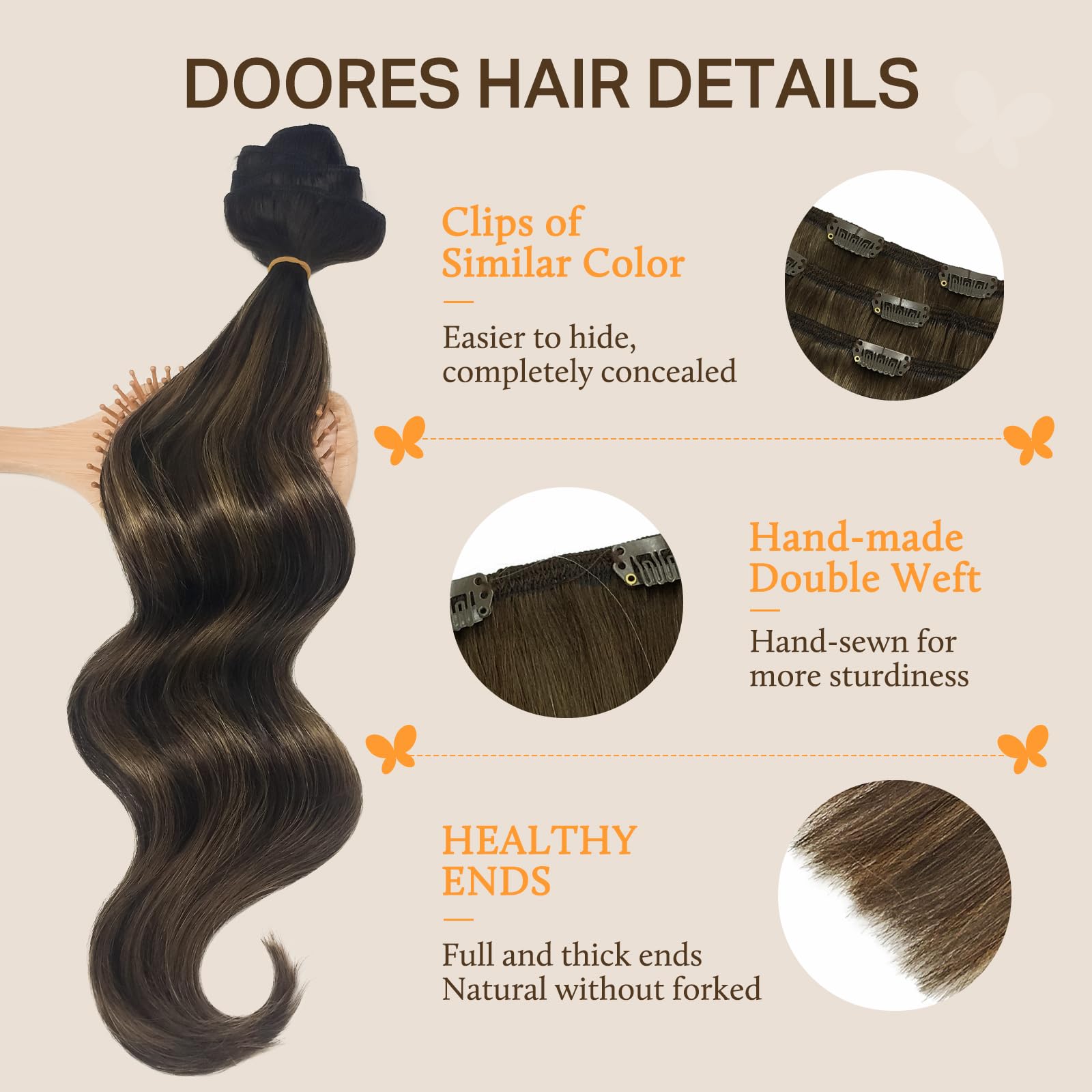 DOORES Remy sedosas con trama suave para movimiento natural