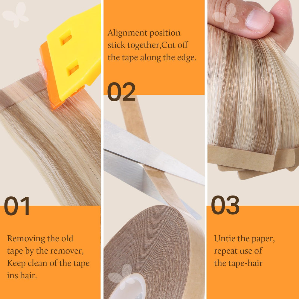 DOORES tira adhesiva para extensiones, fijación duradera y prácticamente invisible