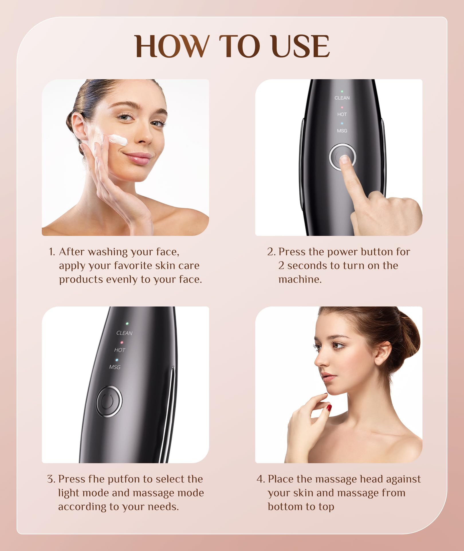 Calor de 113°F de Dopsikn para mayor confort durante el uso.