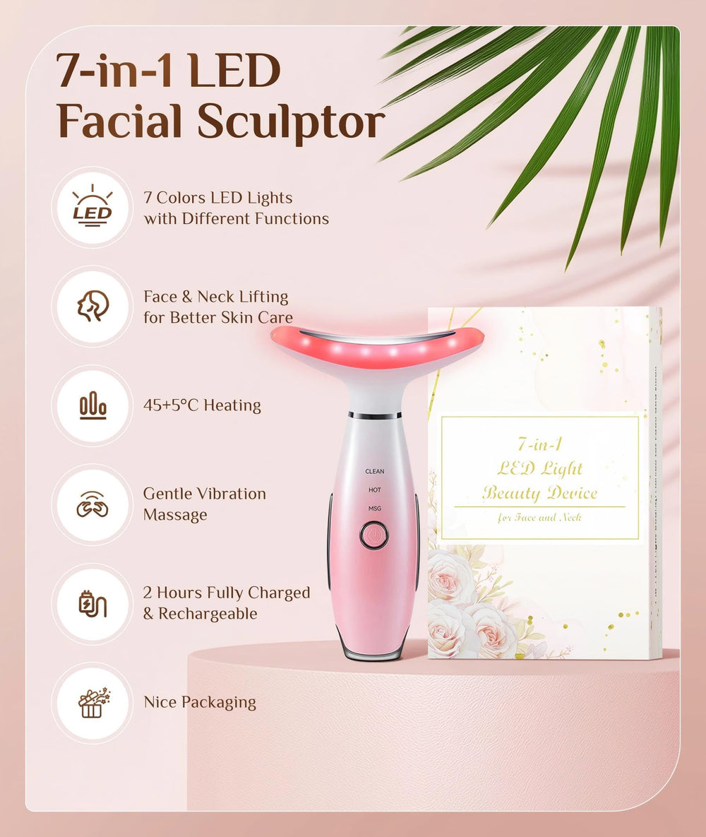 Masaje para el rostro de Dopsikn con vibración, enfoque en líneas suaves