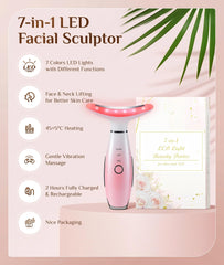 Masaje para el rostro de Dopsikn con vibración, enfoque en líneas suaves