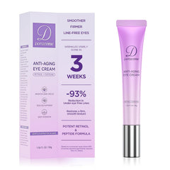 Doracome crema ojos retinol, frasco elegante, hidratación suave para contorno.