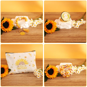 DORBOKER pulseras girasol, detalle alegre para el look.