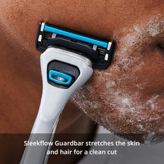 Dorco Pace 4 Pro: cabezal pivotante para seguir contornos faciales con facilidad.
