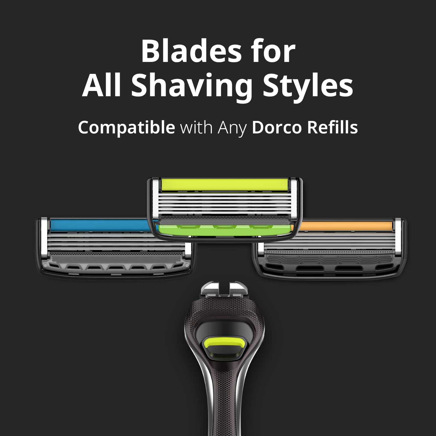 Dorco Pace 6 Pro, cabezal intercambiable compatible con recambios