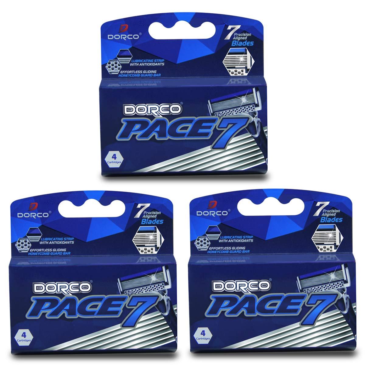 Dorco Pace 7 cartouches ensemble : coupe précise et durable.
