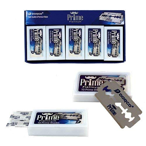 Dorco Prime: hoja bien protegida para almacenamiento seguro.