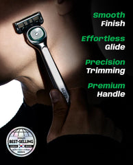 DORCO SLEEK: cabezal flexible Multi-Flex para adaptarse a contornos faciales.