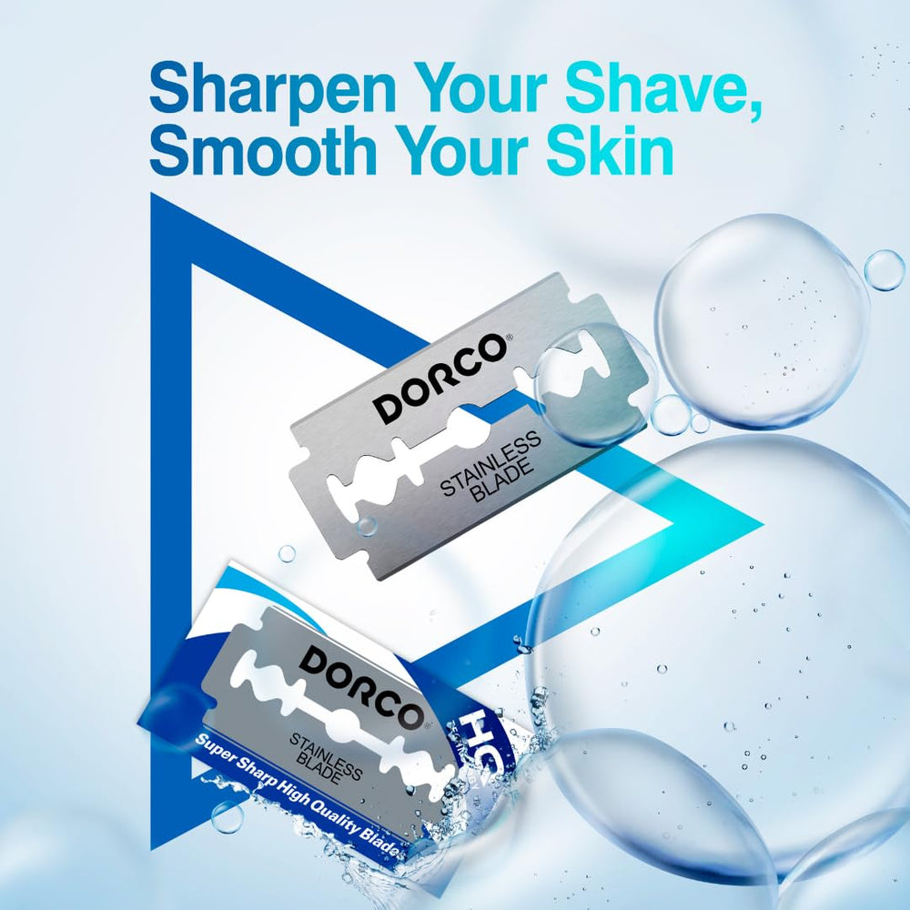 Acero inoxidable premium de Dorco ST300 Platinum para mayor durabilidad