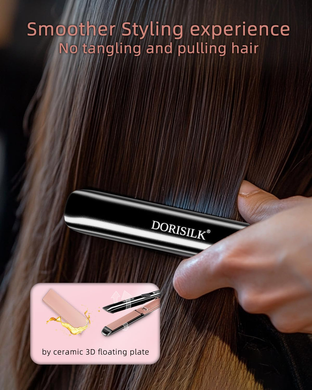 DORISILK plancha pelo con apagado automático para tranquilidad