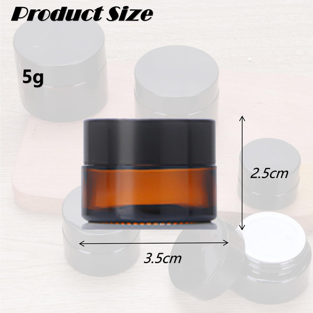 Doromy frascos ámbar 5ml con forro interior para evitar filtraciones.