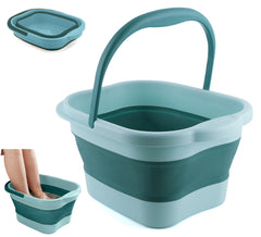 DoroSun bañera de pie plegable con manija, fácil de transportar y guardar.
