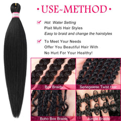 Dorsanee cabello para trenzas ligero y cómodo de usar a diario.
