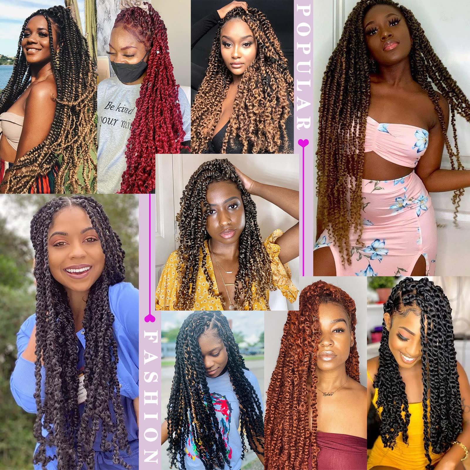 Locs Mariposa con Dorsanee Passion Twist 18p para creatividad