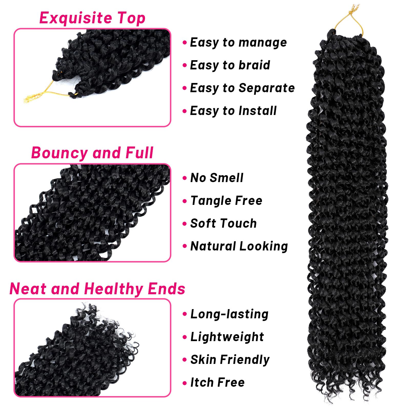 Longitud de 18 pulgadas de Dorsanee Passion Twist 18p para peinados llamativos