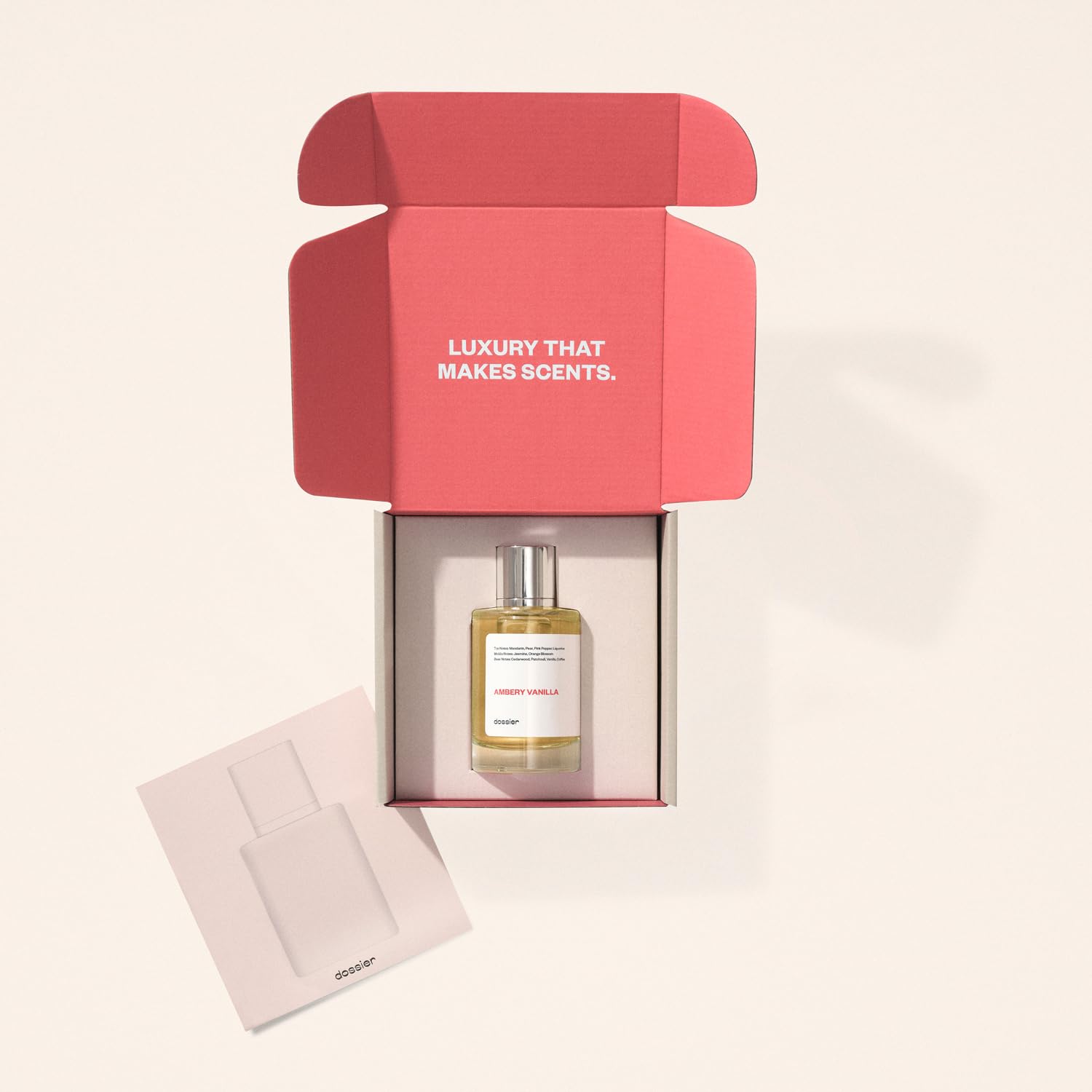 Dossier Ambery Vanilla, ingredientes franceses de Grasse para una experiencia de calidad.