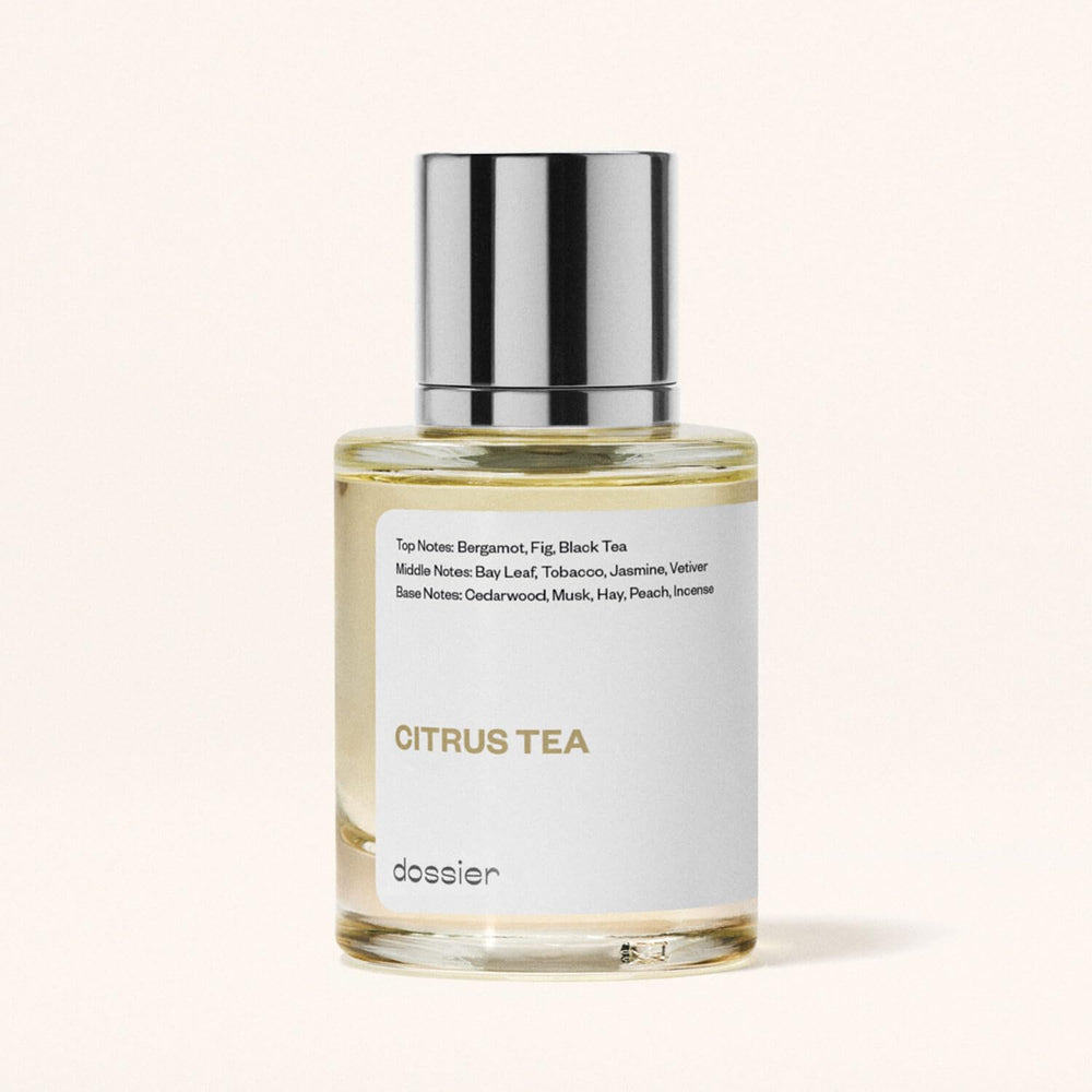 Dossier Citrus Tea: presentación compacta ideal para uso diario y transporte.