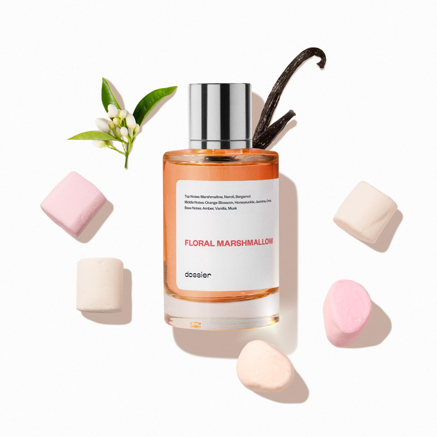 Dossier Floral Marshmallow: botella elegante para uso diario
